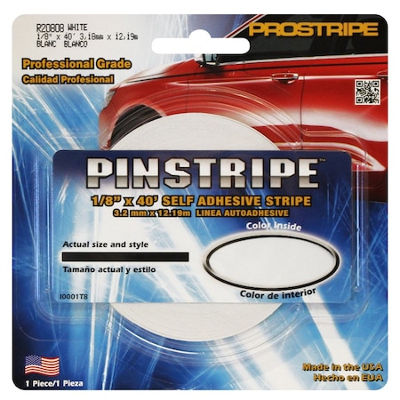 Prostripe 1/8inX40'WHITE R20808